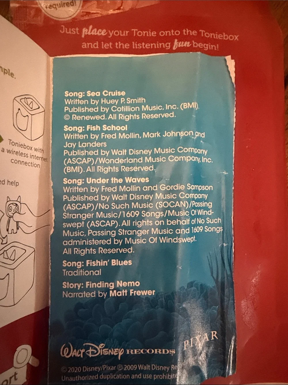 Tonies- Finding Nemo with Songs